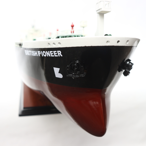 Modèle de navire-citerne de pétrole brut britannique - Modèle de navire en bois artisanal - Modèle de navire pétrolier pour la décoration - Product Image 5