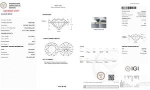 D'VINS JEWELS B2B pour GIA Certifié 1.20 CT Diamant Blanc Lâche Rond Naturel I Couleur FL FLOW Pureté EX Coupe Polie - Product Image 2