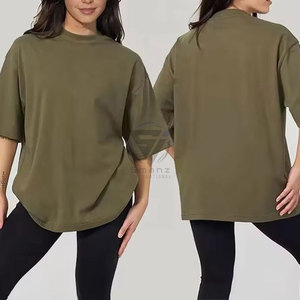 Camiseta básica de algodón estampada de alta calidad, ropa de Fitness con cuello redondo, camiseta de moda de manga corta para hombres y mujeres - Product Image 4