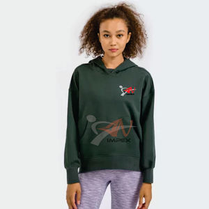 Sweat à capuche à logo imprimé personnalisé de haute qualité pour femmes avec capuche confortable - Product Image 3