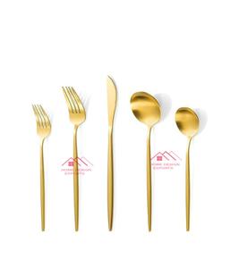 Juego de cubiertos de lujo de diseñador de lujo de acero inoxidable Chapado en plata del mejor vendedor de 2025 en cubiertos de Art Assembly - Product Image 2