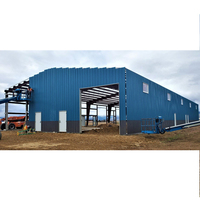 Matériaux de construction en acier de haute qualité pour hangar/abri/entrepôt préfabriqué, kits de construction d'entrepôts