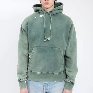 Sweat à capuche personnalisé de haute qualité avec graphique vintage délavé au soleil Sweats à capuche unisexe poids lourd délavé à l'acide en éponge délavé à l'acide - Product Image 1