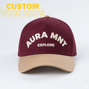 Casquette de golf 5 panneaux personnalisée en coton 100% fabriquée au Vietnam, casquette de baseball avec logo brodé personnalisé, visière incurvée, casquette sport snapback Gorras - Product Image 1