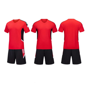 2025 Best Sale Custom Sublimated Logo <b>Red</b> Color Club Soccer <b>Football</b> Jerseys Adult Soccer Uniforms Kits Neon <b>Red</b> Soccer Jersey - Product Image 6