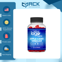 Produit d'origine américaine Gommes de supplément alimentaire au vinaigre de cidre de pomme avec étiquette personnalisée de la plus haute qualité pour achat en gros