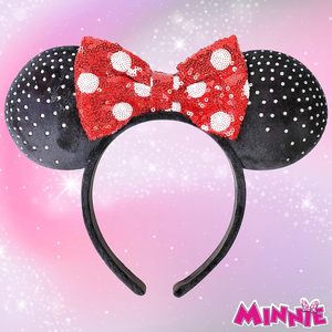 Accesorios H.E.R. con Licencia Oficial de Orejas de Minnie Mouse, Diadema de Disfraz, Diseño Personalizado, Regalo de Animal Adorable, Moda Infantil, Hecho en EE. UU. - Product Image 1