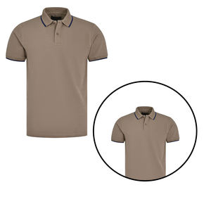 NOVEDAD DE VERANO 2025, camisetas de polo informales de manga corta para hombre, ropa de calle, tendencia de moda con patrón sólido, estilo de solapa de tela de lona - Product Image 6