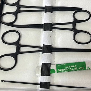 Kit de cirugía menor quirúrgica hecho en Pakistán, almohadilla de silicona para práctica, juego de instrumentos de acero inoxidable de grado quirúrgico de alta calidad, Manual - Product Image 2