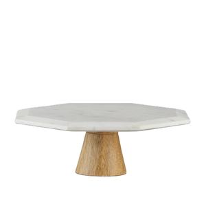 Soporte de pastel de mármol y madera Natural de alta calidad, soporte creativo moderno para pasteles y pasteles, herramienta de cocina para pasteles - Product Image 1