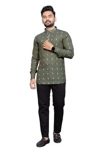 Dhwaja Export Ensemble Kurta et pantalon confortables en soie indienne et pakistanaise à séchage rapide et à coupe régulière pour les fêtes formelles - Product Image 2