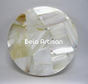 Juego de Posavasos de Resina con Incrustaciones de Madreperla, Diseño Personalizable, Ligeros, Decorativos para Té y Hogar - Product Image 6