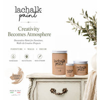 Peinture Hybride Résine-Craie LACHALK 2,5L 13 CAMEL, Peinture pour Meubles, Revêtement Liquide, Application au Pinceau, Fabriqué en Italie