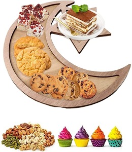 Bandeja de cristal de estrella y luna con diseño elegante perfecto para Ramadán Iftar servir fechas dulces y exhibición de mesa festiva - Product Image 2