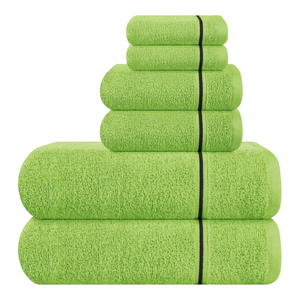 Ensemble de serviettes de bain 8 pièces en coton éponge doux personnalisé Tapis de baignoire super absorbants légers et respirants écologiques à séchage rapide pour - Product Image 1