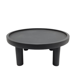 Soporte de pastel de forma redonda de Metal decorativo clásico acabado negro para soporte de exhibición de fiesta de cumpleaños de boda hecho a mano a granel - Product Image 6