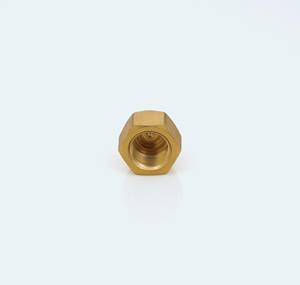 BrassBlizz Écrou à sertir 5/16 X 5/16, filetage 1/2 - 20, 45° °   Raccord en laiton SAE 1200 PSI pour la climatisation et la réfrigération - Product Image 4