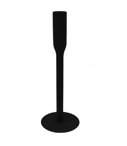 Candelero decorativo único de hierro negro mate/aluminio para el hogar y la fiesta, decoración navideña, candelabro elegante - Product Image 1