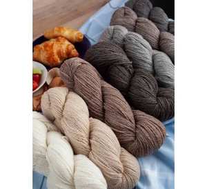 FIL DE LAINE de haute qualité couleur blanche naturelle saison d'hiver utiliser du fil de laine tricot à la main gros fil tissu original - Product Image 2