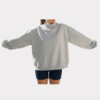 Ropa Universitaria Personalizada con Logotipo Bordado en 3D en la Parte Delantera, Sudadera de Forro Polar para Mujer, Estilo Urbano, Ecológica
