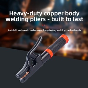 Abrazadera de <span class=keywords><strong>Soldadura</strong></span> Black King Kong 800A 1000A |   Portaelectrodos de Cobre Fundido con Empuñadura de Manga, Diseño Resistente al Calor y a las Caídas - Product Image 2
