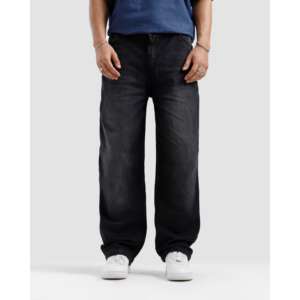 กางเกงยีนส์ทรงตรงสไตล์วินเทจ Y2K ฮิปฮอป ลุคหลวม แต่งผ้าปะติดปะต่อ ถักนิตติ้ง ปักลาย ล้างสีหลายครั้ง สำหรับฤดูหนาว - Product Image 1