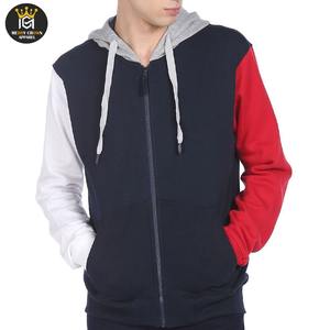 Meilleure vente Pull-over à capuche en coton épais avec fermeture éclair Sweat-shirt à capuche pour hommes avec logo personnalisé Streetwear OEM avec fermeture éclair Sweats à capuche pour hommes - Product Image 1
