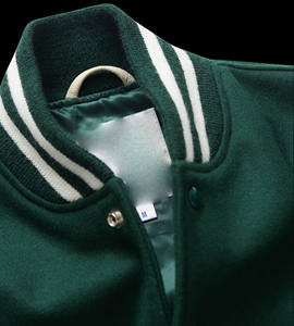 Chaqueta Universitaria de Moda Formal de Primavera, Unisex, Cuello Alto, 100% Lana, Ropa Deportiva en Oferta - Product Image 2