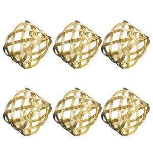 <b>Top</b> Sale Luxury Metal Gold Napkin Ring Stocked <b>Table</b> <b>Decor</b> for Restaurant <b>Wedding</b> Hotel Best Price! - Product Image 6