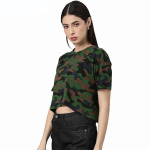 Lightweight Breathable Crop <b>Tops</b> For Women Solid <b>Tops</b> Streetwear Women tshirts 100% Cotton Material Customized Logo Printing - Product Image 6