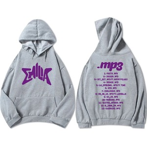 Sudaderas con capucha cómodas de manga larga para hombre, sudaderas de punto impermeables antiretráctiles de estilo Hip Hop con patrón sólido, ropa de calle - Product Image 3