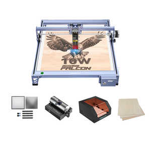 Graveur et découpeur laser Falcon 10W CR-Laser, kit de test gratuit, haute précision, type portique, pour bois, acrylique, métal, plastique, caoutchouc, prend en charge l'IA - Product Image 3