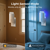 Piège à insectes UV multifonctionnel avec lumières d'attraction tricolores, conception de boîte à appâts et plaque de capture adhésive puissante