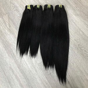 LINU Cabello Humano Vietnamita Virgen Verde Oscuro para Lace Front, Doble Trama, Paquete U Part, 250% de Densidad, HD Transparente - Product Image 1