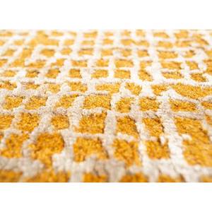 Tapis Kavi Gold en laine nouée à la main et soie de bambou, couleur unie, motif Error Project Esk-471 pour usage domestique - Product Image 3
