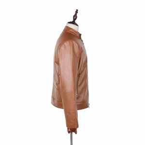 Chaqueta de cuero genuino de edición limitada para hombre, cuero de todos los tamaños con apliques, La mejor moda de alta calidad - Product Image 2