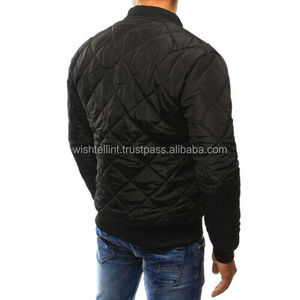 Blouson Bomber matelassé pour homme, décontracté, zippé, chaud pour l'hiver, col montant, broderie, haute qualité, style urbain - Product Image 6