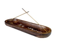 Produits en bois Brûleur d'encens Palissandre Thé Cérémonie Aroma Diffuseur Bergamote Océan Ébène Africain pour Lotus Box (Taille