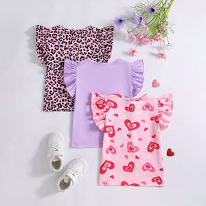 T-shirts pour filles en jersey teint en pièce, personnalisables, décontractés, de haute qualité, multicolores, unis, avec logo personnalisé, anti-rétrécissement – Meilleures ventes - Product Image 2