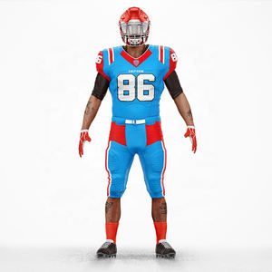 Conjunto de Uniforme de Fútbol Americano Personalizado de Diseño Superior para Adultos, 100% Poliéster, Secado Rápido, Antibacteriano, Mangas Cortas, Estampado - Product Image 3