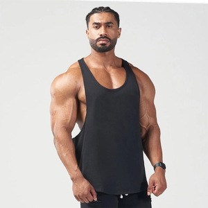 Débardeurs de gymnastique XL personnalisables de haute qualité pour hommes pour la course à pied et l'entraînement débardeurs musculaires respirants hommes OEM entretenus - Product Image 3