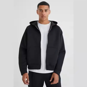 Sweats à capuche à fermeture éclair respirants pour hommes de taille personnalisée/Vente en gros Nouveau style Sweats à capuche à fermeture éclair légers à séchage rapide pour hommes OEM1 - Product Image 2