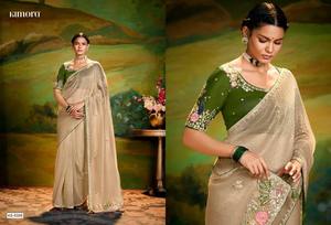 ผ้าส่าหรีแบบแห้งเร็วผ้านีโอดีมีน้ำหนักเบาทันสมัยใส่ได้ทุกฤดูสำหรับปาร์ตี้งานแต่งงานงานแต่งขายส่งจำนวนมาก - Product Image 2