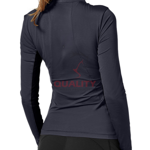 Top ecuestre de equitación para mujer, elegante tela transpirable, ajuste elástico, camisa atlética cómoda que absorbe la humedad ligera - Product Image 6