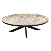 Ensemble de table à manger en bois massif de luxe à chevrons, chaises de salle à manger au design moderne, extensible et réglable, mobilier de cuisine de haute qualité
