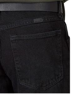 Jeans skinny en denim stretch coton/polyester pour homme, décontractés, à devant plat, noirs, lavés, évasés, coupe slim, respirants, vintage - Product Image 5