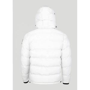 Chaqueta acolchada con capucha y cremallera personalizada OEM para hombre, acolchado grueso abrigo de invierno, abrigo de gran tamaño acolchado con burbujas y cuello levantado, venta al por mayor - Product Image 2