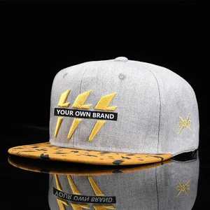 Sombreros ajustados personalizados con ala plana Estilo callejero deportivo Fabricación Nueva tendencia Bordado Logo Puff Métodos de impresión al por mayor - Product Image 6