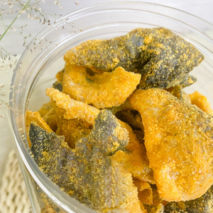 ผิวปลาแซลมอนกรอบเวียดนามรสชาติดั้งเดิมและไข่เค็มที่มีคุณภาพสูงผิวปลาเวียดนามสำหรับขนมขบเคี้ยว - Product Image 1