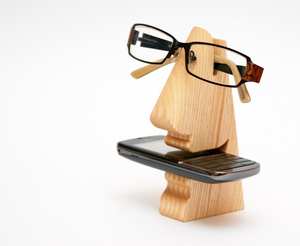 Support de téléphone moderne en bois naturel de haute qualité, fabriqué à la main, pour smartphone, support de bureau, décoration pour le bureau, la maison, la salle d'étude - Product Image 1